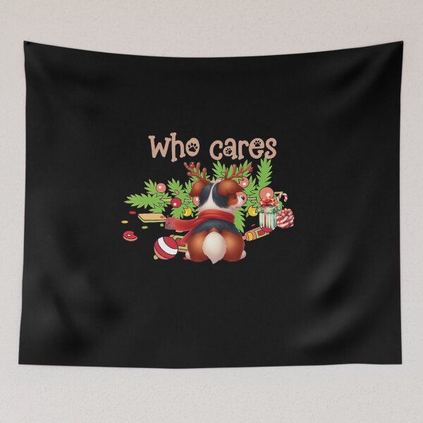 Item preview, "Reindeer Games Border Collie - Holiday Festive Mischief" designed and sold by Xhevahir.