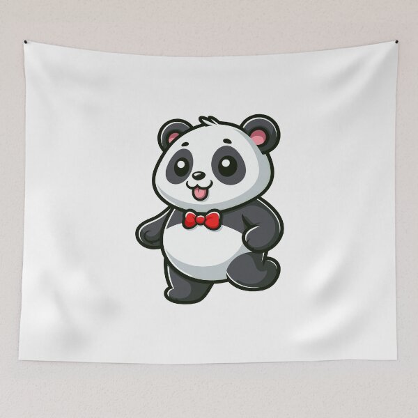 Item preview, Panda Pals: Adorable Cartoon Panda designed and sold by cave-canvas.
