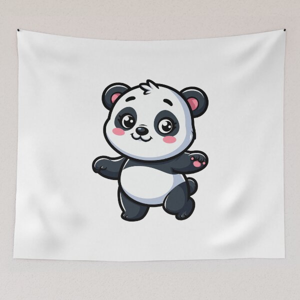 Item preview, Bamboo Break: Kawaii Baby Panda designed and sold by cave-canvas.