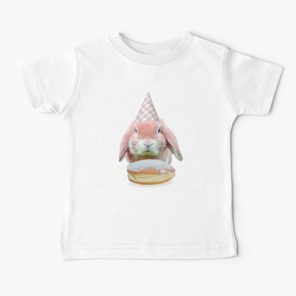 Rabbit Donut Party by Alice Monber Baby T-Shirt