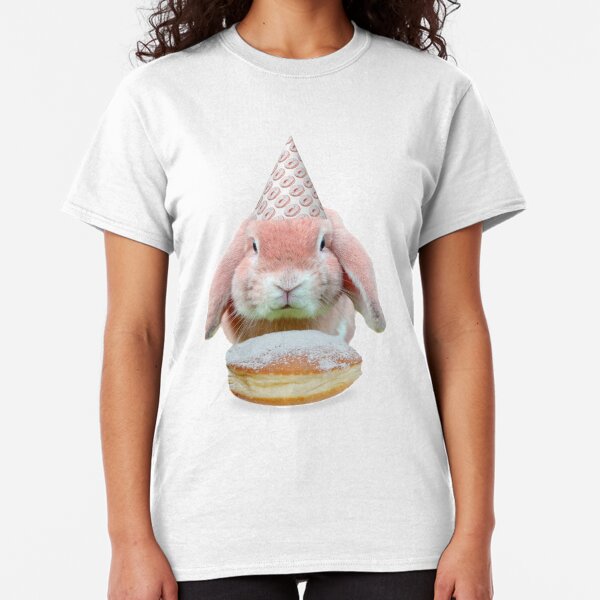Rabbit Donut Party by Alice Monber Classic T-Shirt
