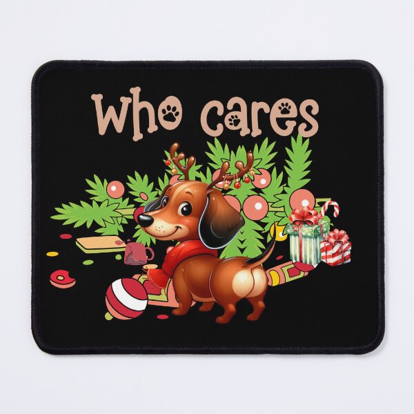 Item preview, "Reindeer Games Dachshund - Holiday Festive Mischief" designed and sold by Xhevahir.