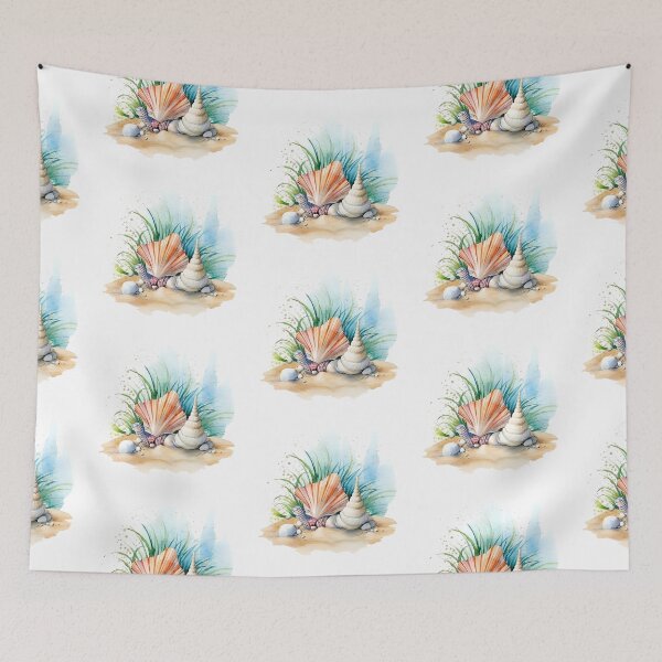 Item preview, Tranquil Seashell Dreams designed and sold by mushizaman.