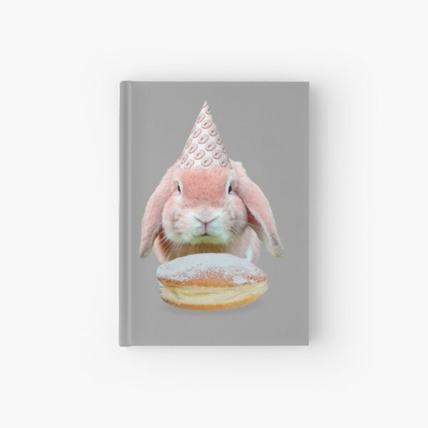Rabbit Donut Party by Alice Monber Hardcover Journal