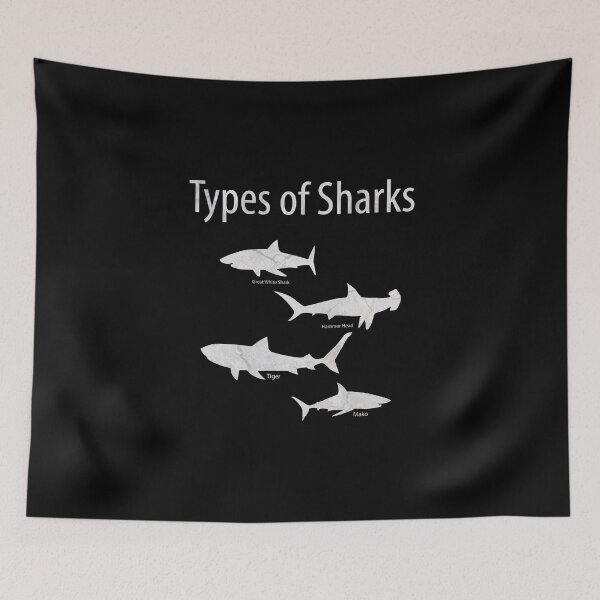 Item preview, Types Of Shark Shirt designed and sold by CreativeStrike.