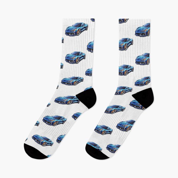 Item preview, Stunning Blue Corvette: The fusion of elegance and speed in a supercar masterpiece! designed and sold by Cr-AI-tive.