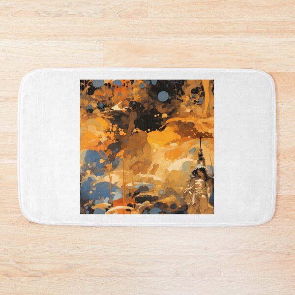 Item preview, Abstract Odyssey: Warrior Amidst the Cosmic Orbs designed and sold by Toph Moses.