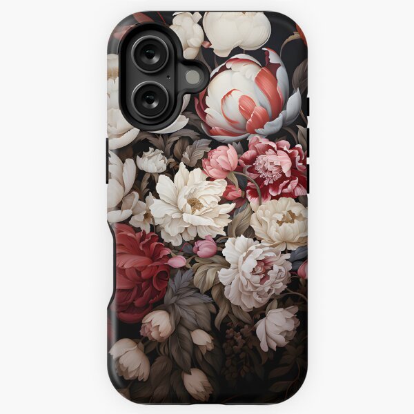 Chic Floral Noir iPhone Tough Case