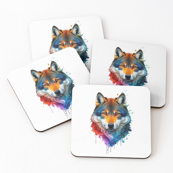 Item preview, Gray Wolf Watercolor Painting designed and sold by StefanSchmitArt.