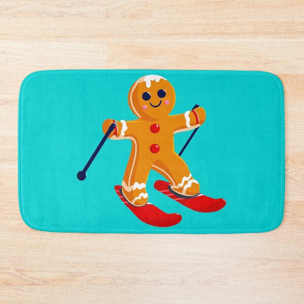 Item preview, Gingerbread Man Skiing designed and sold by Charcoalart.