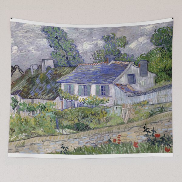 Item preview, Houses at Auvers (1890), Vincent Van  Gogh designed and sold by Suzana Djordjevic.