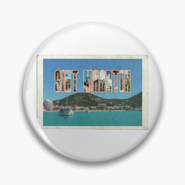Item preview, Sint Maarten (Saint Martin) Vintage Postcard Travel Souvenir designed and sold by Eva Phan.