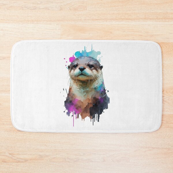 Artikelvorschau, Nordamerikanische Flussotter-Aquarellmalerei entworfen und verkauft von StefanSchmitArt.
