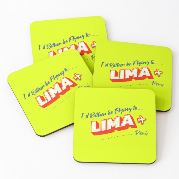 Item preview, I'd Rather be Flying to Lima, Perú designed and sold by ARVA-Digital.