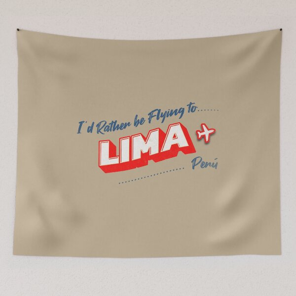 Item preview, I'd Rather be Flying to Lima, Perú designed and sold by ARVA-Digital.
