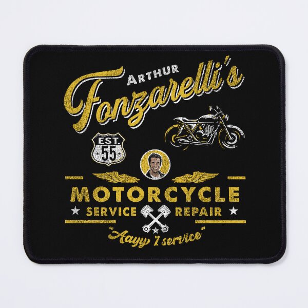 Item preview, Fonzy Motorcycle Repair & Service Worn Out designed and sold by Alema Art.