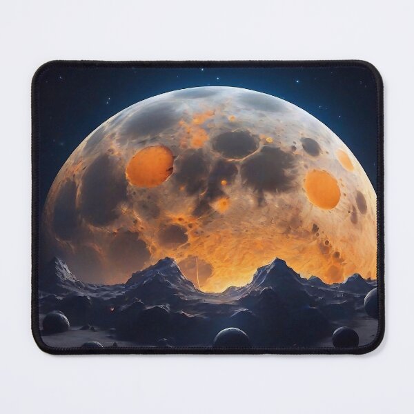 Item preview, Moon with craters designed and sold by M-Y-A-R-T-.
