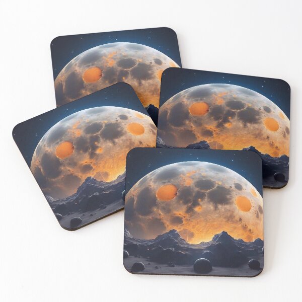 Item preview, Moon with craters designed and sold by M-Y-A-R-T-.