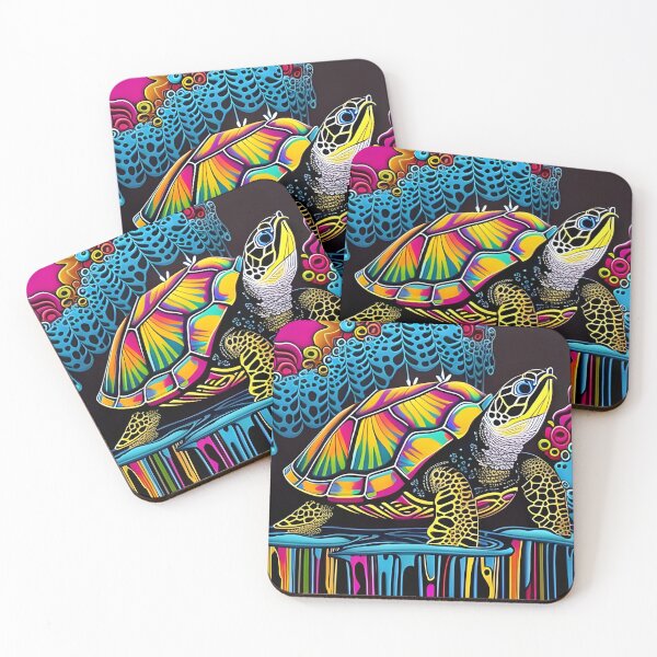 Item preview, Turtle - Drip Paint Art designed and sold by Bright-Moonrise.