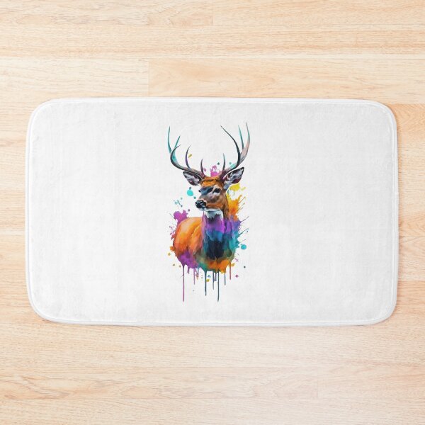 Item preview, White-tailed Deer Watercolor Painting designed and sold by StefanSchmitArt.
