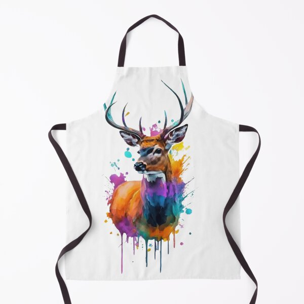 Item preview, White-tailed Deer Watercolor Painting designed and sold by StefanSchmitArt.