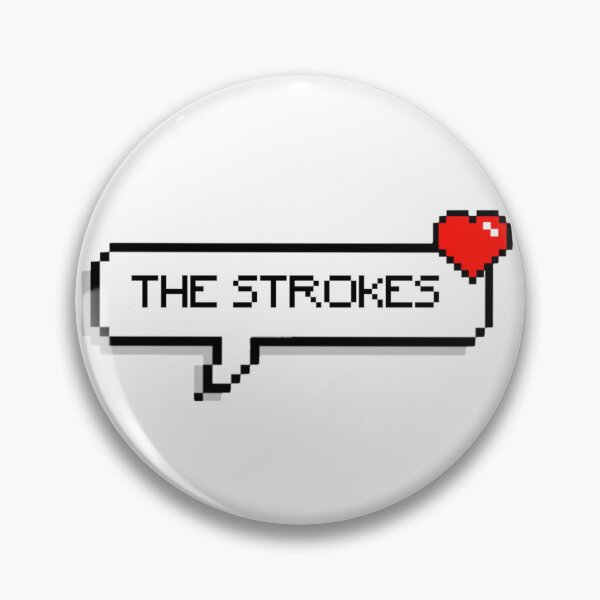 Item preview, the strokes pixel heart logo designed and sold by grrlonline.
