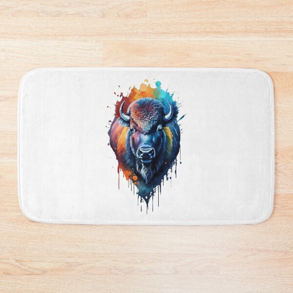 Item preview, American Bison Watercolor Painting designed and sold by StefanSchmitArt.
