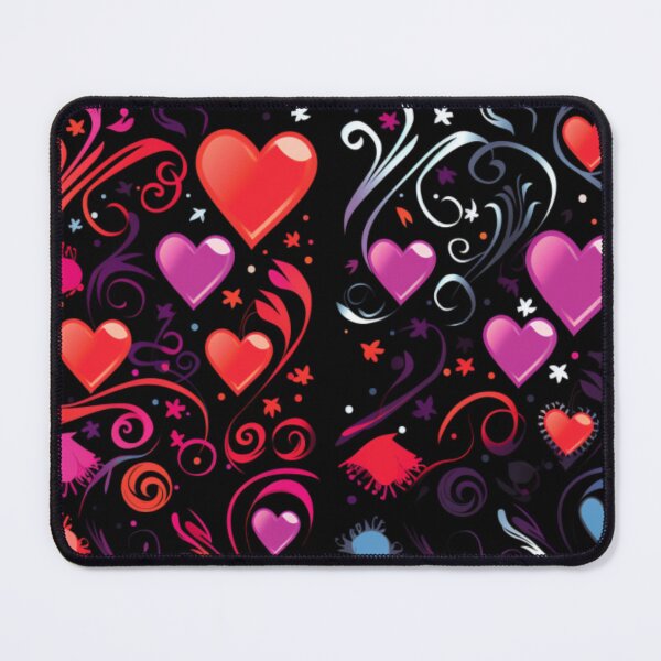 Item preview, Valentine's Elegance: Dark Black & Magenta Heart designed and sold by PurpleMoss.