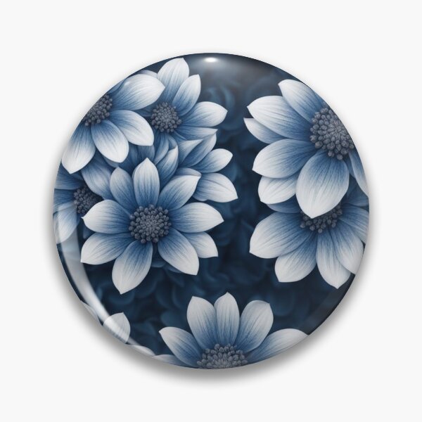 Item preview, Blue Flowers Floral Pattern designed and sold by Simplybe1.