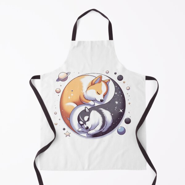 Item preview, Corgi And Husky On Space Yin And Yang designed and sold by UnrealQuake.