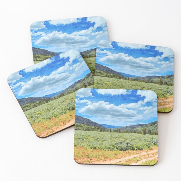 Item preview, Watercolor of Provo River Valley, at the foot of the Uinta Mountains, Utah designed and sold by GestaltImagery.