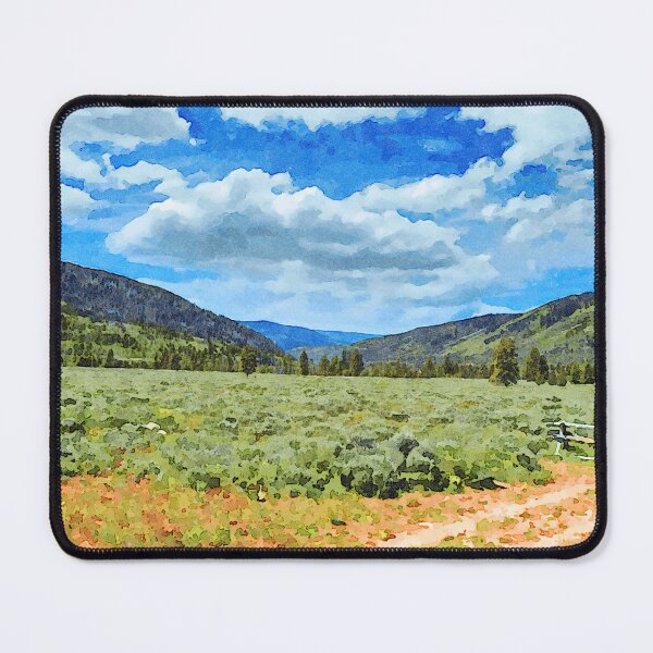 Item preview, Watercolor of Provo River Valley, at the foot of the Uinta Mountains, Utah designed and sold by GestaltImagery.
