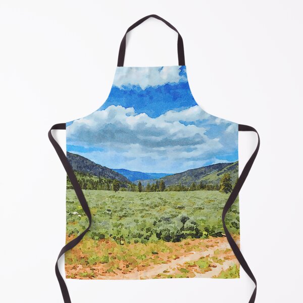 Item preview, Watercolor of Provo River Valley, at the foot of the Uinta Mountains, Utah designed and sold by GestaltImagery.