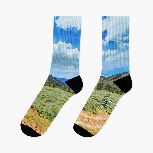 Item preview, Watercolor of Provo River Valley, at the foot of the Uinta Mountains, Utah designed and sold by GestaltImagery.
