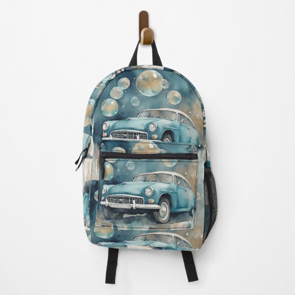 Item preview, Old car with soap bubbles in watercolor. designed and sold by kreativeadern.