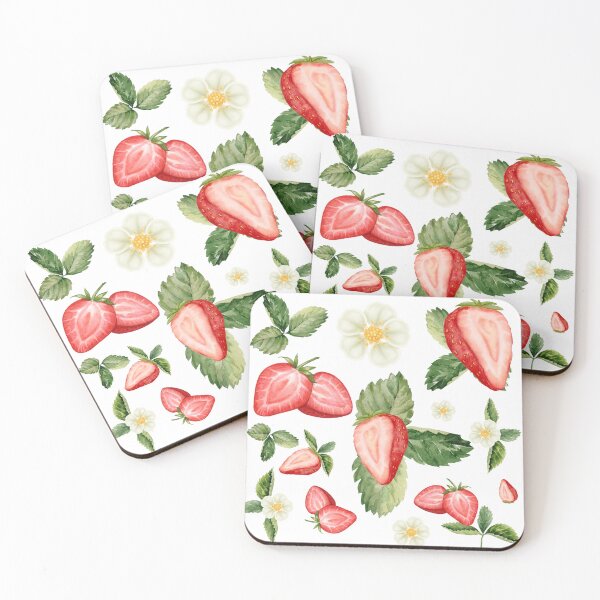 Item preview, Supercute strawberry pattern designed and sold by Freya Store.