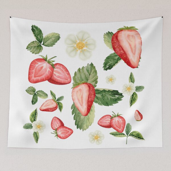 Item preview, Supercute strawberry pattern designed and sold by Freya Store.