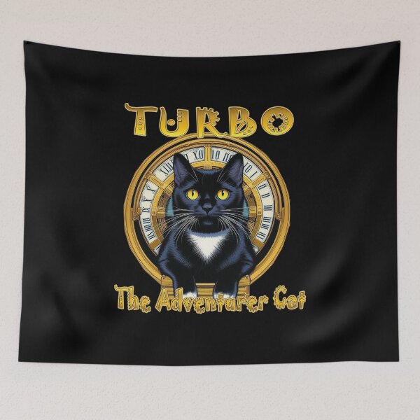 Item preview, Turbo Time Traveler Cat designed and sold by Pikmi.