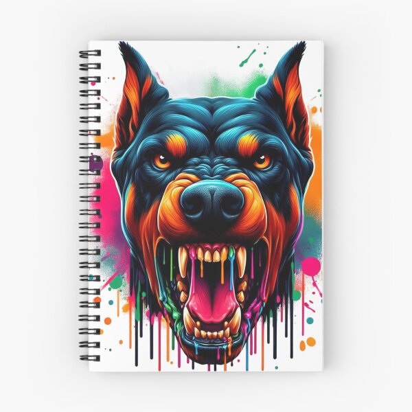 Item preview, angry doberman dog designed and sold by Animalia-.