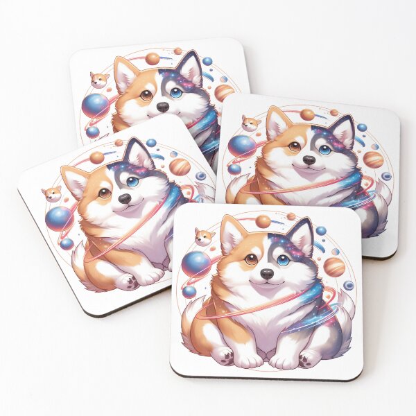Item preview, Corgi And Husky On Space Yin And Yang designed and sold by UnrealQuake.