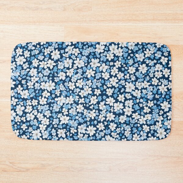 Item preview, Small Blue Flowers Floral Pattern designed and sold by Simplybe1.
