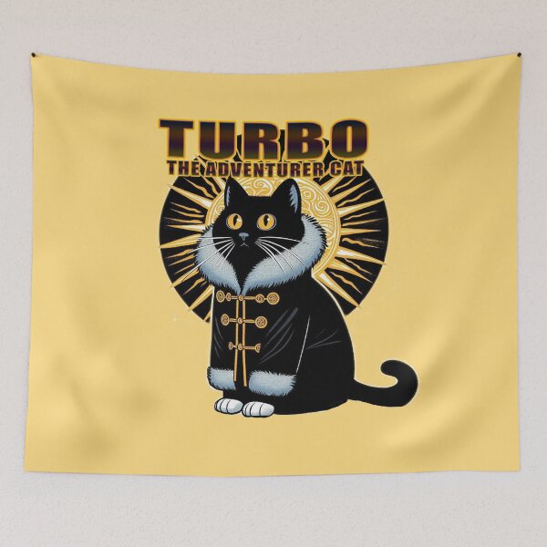 Item preview, Turbo the Adventurous Cat designed and sold by Pikmi.
