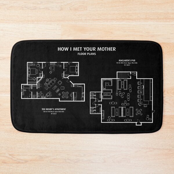 Item preview, How I Met Your Mother Floor - White Stencil- No Background designed and sold by BGALAXY.