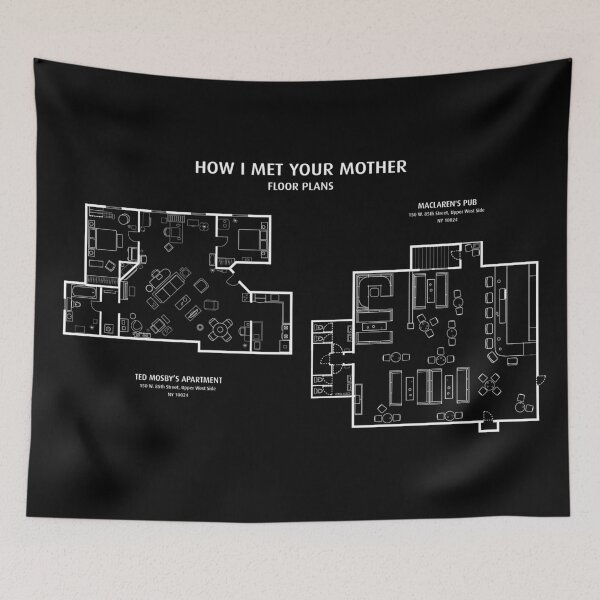 Item preview,  How I Met Your Mother Floor - White Stencil- No Background designed and sold by BGALAXY.