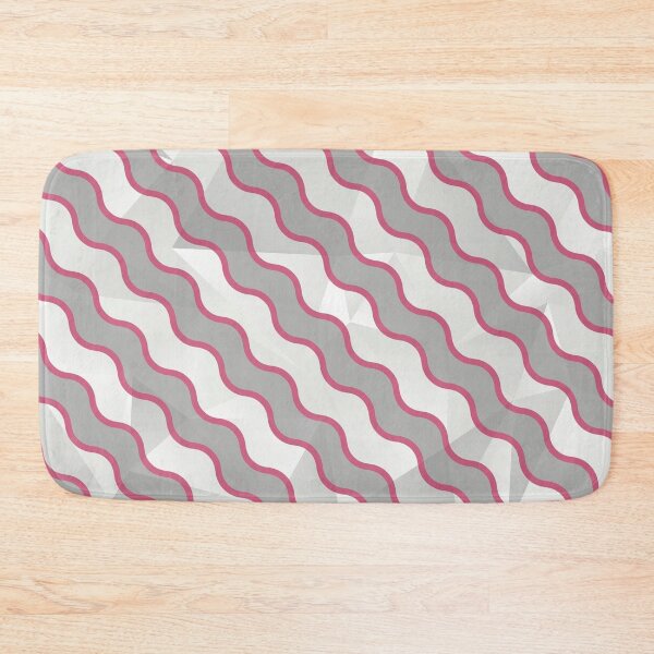 Item preview, Red and Grey Wave Design - Colorful Abstract Pattern designed and sold by HausKatz.