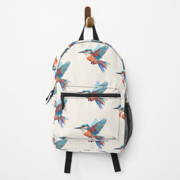 Item preview, Geometric flying kingfisher designed and sold by etherElric.