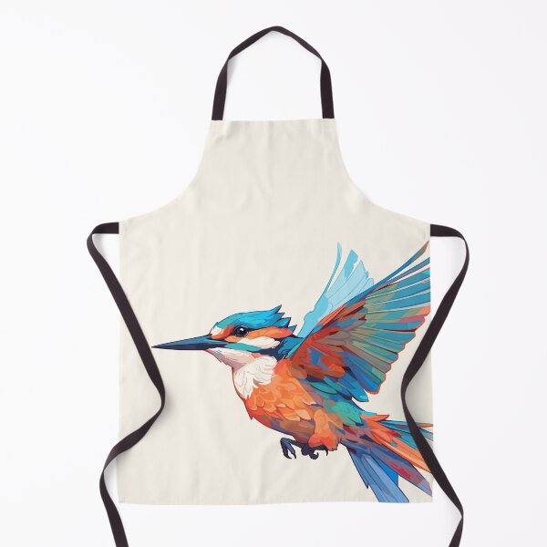 Item preview, Geometric flying kingfisher designed and sold by etherElric.