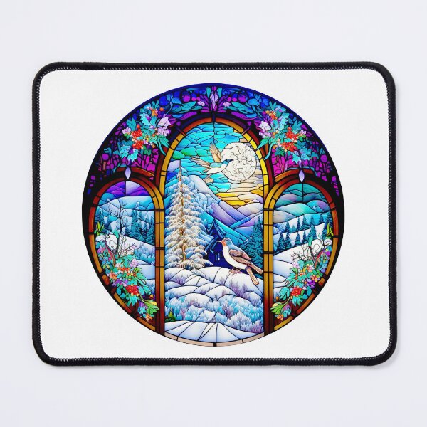 Item preview, Stained Glass Christmas Windows designed and sold by witch-night.