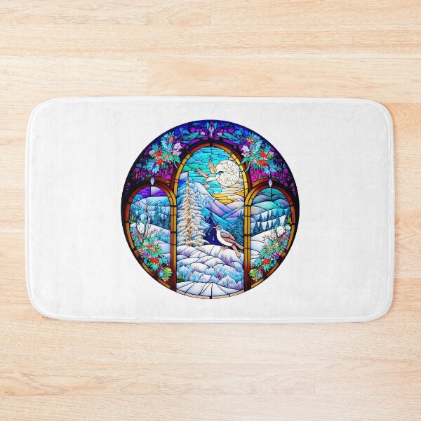 Item preview, Stained Glass Christmas Windows designed and sold by witch-night.