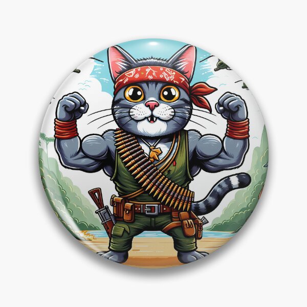 Item preview, gato rambo designed and sold by mariacatsfan.
